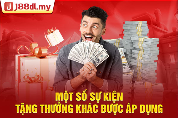 Một số sự kiện tặng thưởng khác được áp dụng